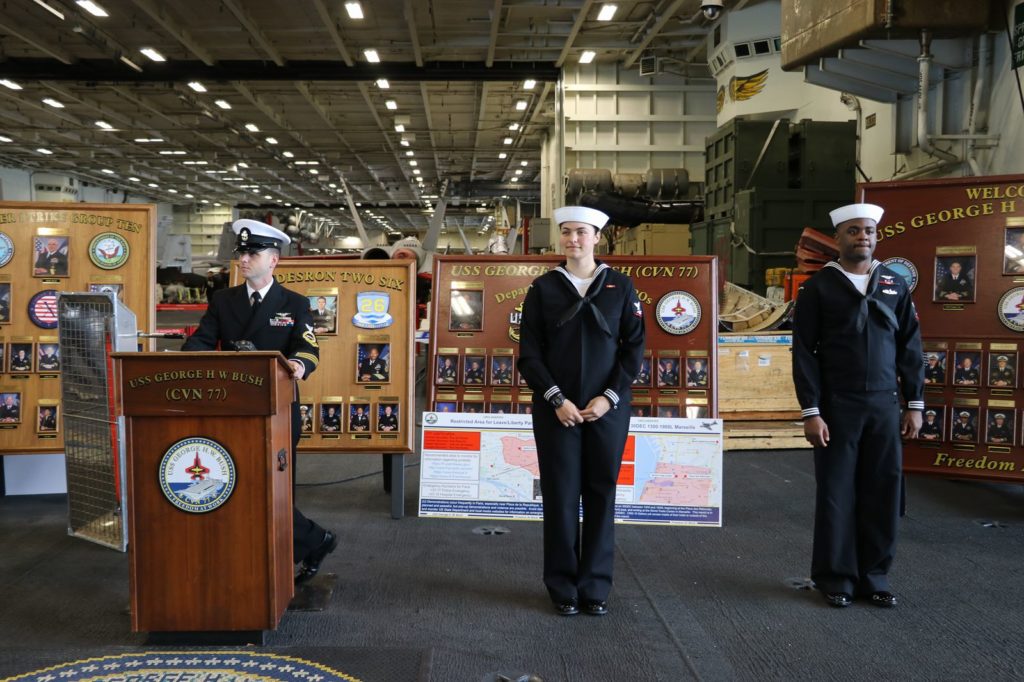 Welcome on board USS Bush